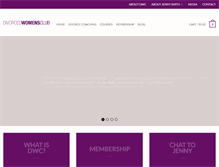 Tablet Screenshot of divorcedwomensclub.com.au